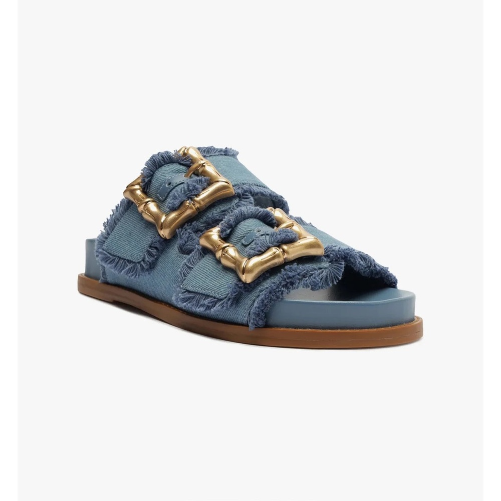 SCHUTZ ENOLA SPORTY DENIM SANDAL